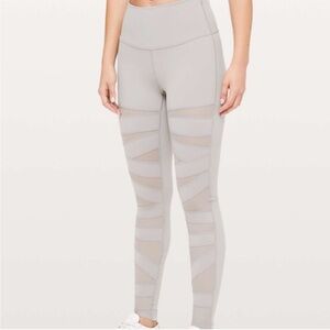 Lululemon Wunder Under‎ Pant (High-Rise) *Tech Mesh 28" Dark Chrome size 6